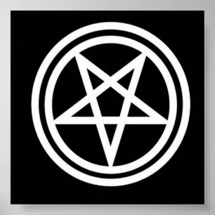 Inverted pentagram poster