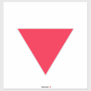 inverted red triangle