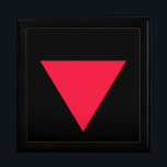 inverted red triangle gift box<br><div class="desc">Inverted Red Triangle is for dissident political types who want to show their dissent.</div>