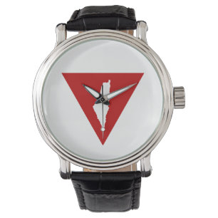 Inverted Red Triangle keffiyeh Watch