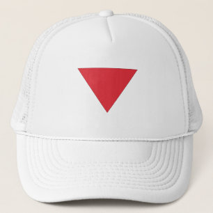 Inverted Red Triangle Trucker Hat
