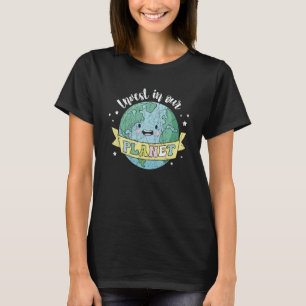 Invest in Our Planet Earth Day 2023 Teacher Green T-Shirt