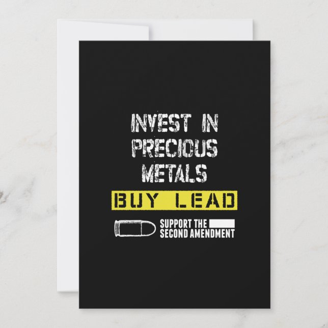 invest in precious metals buy lead support the sec holiday card (Front)