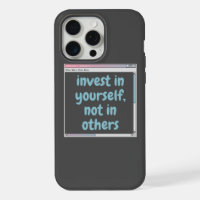 invest in yourself, not in others