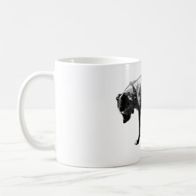  Investigating Terrier Mix Coffee Mug (Left)