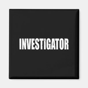 Investigator Halloween Costume Party Cute Funny Magnet