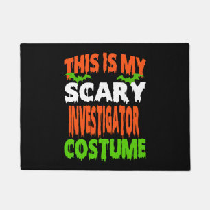 Investigator - SCARY COSTUME HALLOWEEN SHIRT Doormat