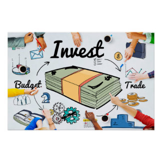 Investing Trading Stock Market Cryptocurrency Poster