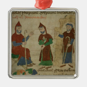 Investiture Benedictine Monk, from 'De Metal Tree Decoration