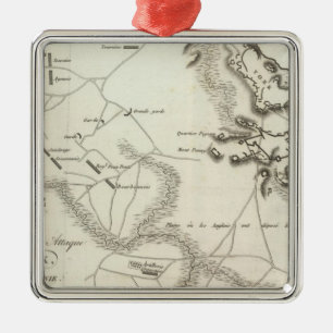 Investment and Attack of York in Virginia Metal Ornament