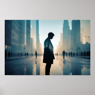Investment Double Exposure Business Finance Office Poster