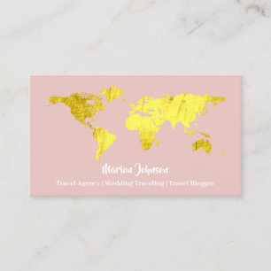 Investments Finance Wedding Travelling Rose World  Business Card