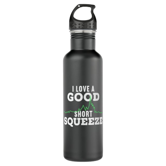 Investor A Good Short Squeeze 710 Ml Water Bottle (Front)