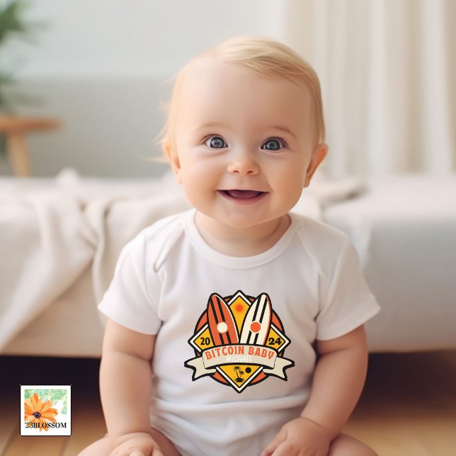 investor baby with name surf boards beach bodysuit (Creator Uploaded)