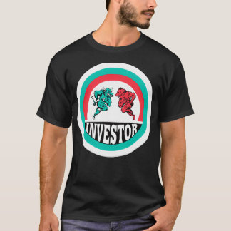 Investor Bulls Bear Design T-Shirt