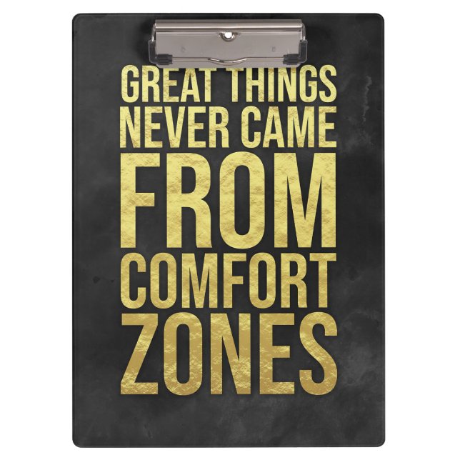Investor Comfort Zones Clipboard (Front)
