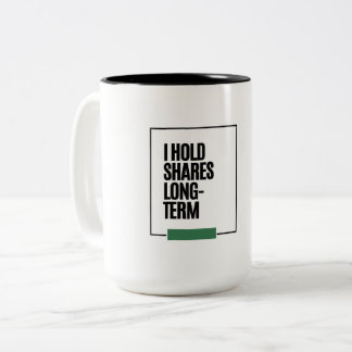 Investor drinkwares – Unique Stock Market Gift Two-Tone Coffee Mug