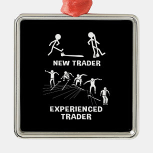 Investor Experienced Trader Metal Ornament
