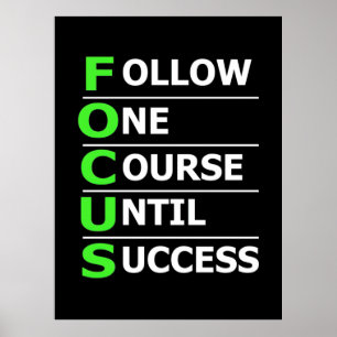 Investor Follow One Course Until Success Poster