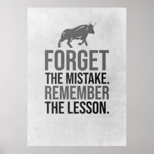 Investor Forget The Mistake Poster