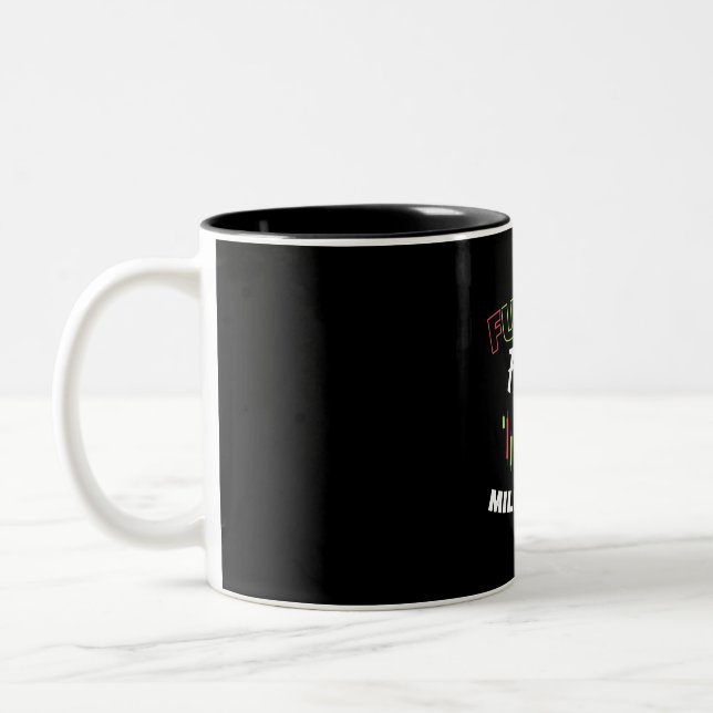 Investor Future Forex Millionaire Two-Tone Coffee Mug (Left)