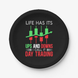 Investor I Call It Day Trading Paper Plate
