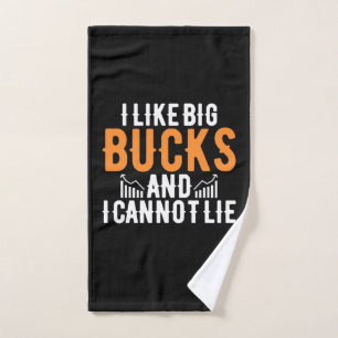 Investor I Like Big Bucks Hand Towel