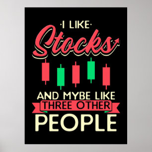 Investor I Like Stocks Poster