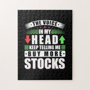 Investor In My Head Buy More Stocks Jigsaw Puzzle