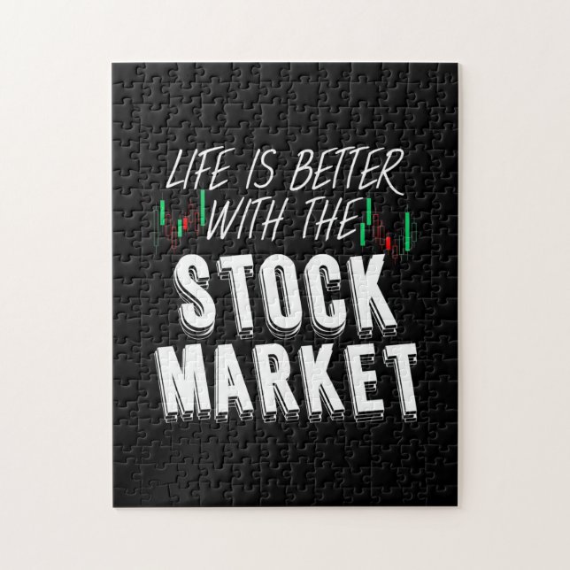 Investor Life Is Better With The Stock Market Jigsaw Puzzle (Vertical)