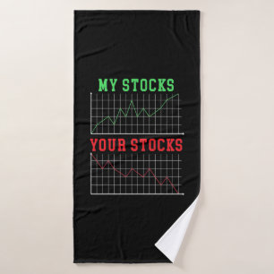Investor My Stocks Your Stocks Bath Towel