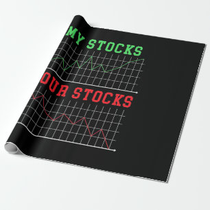 Investor My Stocks Your Stocks Wrapping Paper