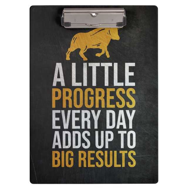 Investor Progress Big Results Clipboard (Front)