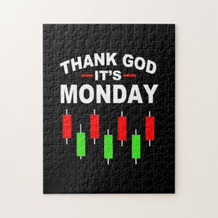 Investor Thank God It Is Monday Jigsaw Puzzle