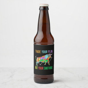 Investor Trade Your Plan Beer Bottle Label