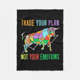 Investor Trade Your Plan Fleece Blanket
