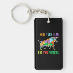 Investor Trade Your Plan Key Ring