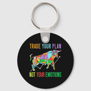 Investor Trade Your Plan Key Ring