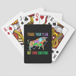 Investor Trade Your Plan Playing Cards