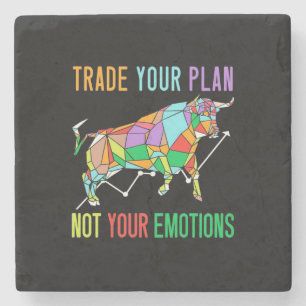Investor Trade Your Plan Stone Coaster