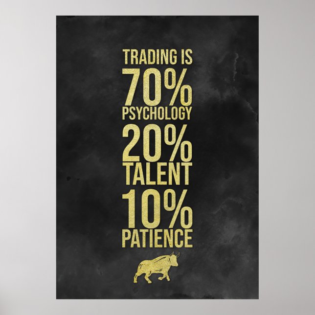Investor Trading Talent Patience Poster (Front)