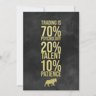 Investor Trading Talent Patience Thank You Card