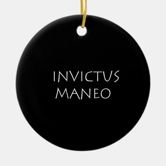 Invictus maneo ceramic ornament (Front)