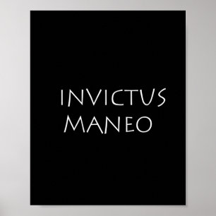 Invictus maneo poster