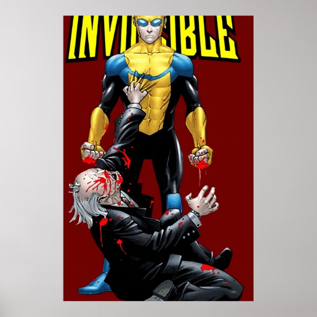 invincible hero art poster (Front)