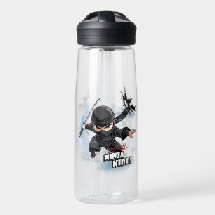 Invincible Ninja Kidz   25oz Water Bottle