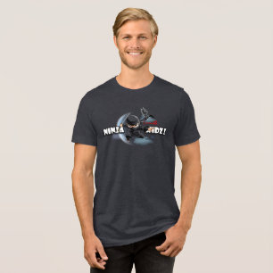 Invincible Ninja Kidz Men Tri-Blend Shirt