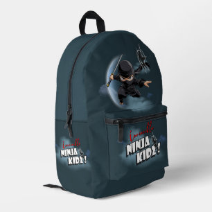 Invincible Ninja Kidz Printed Backpack