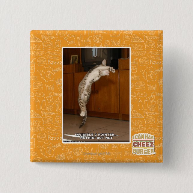 Invisible 3 Pointer 15 Cm Square Badge (Front)