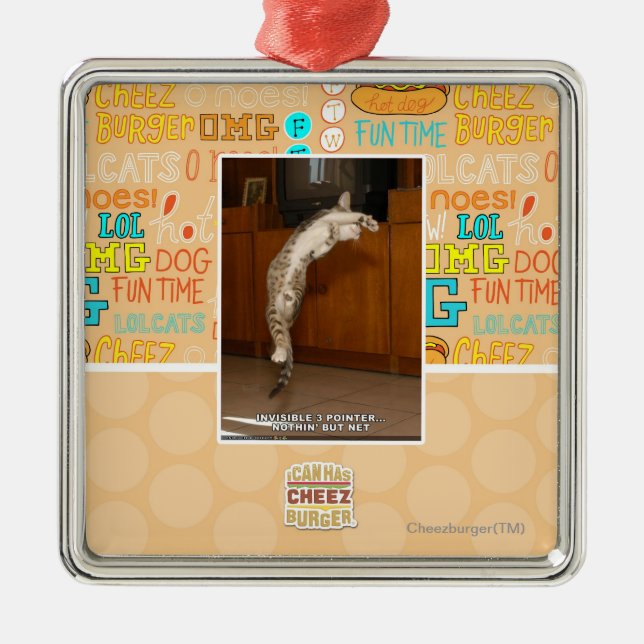 Invisible 3 Pointer Metal Ornament (Front)